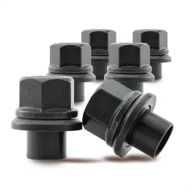 20103033 Psgsp 6pcs 19mm Sleeve Wheel Lug Nuts M22x1.5 Thread 33mm Hex Skirt Flange For Semis