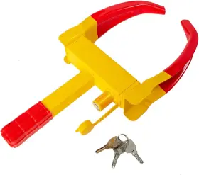 Pn0068 Punmew Tire Lock Red-yellow Anti-theft Trailer Wheel Clamp Locks With Red And Yellow