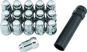 608816 Quadboss Spline Lug Nuts 12x1.25 - Silver