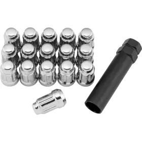 Rt-gwspm12150-cl77 Quadboss Spline Lug Nuts - Polished 12mm X 1.5 Rt-gwspm12150