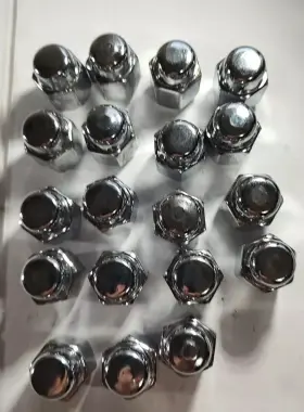 6543 Rally Chrome Acorn Lug Nuts 14mm X 1.5 Mag Rim Wheel Lot Of 19