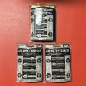 90150 Rally No. Lug Nuts 7/16 Inch Cragar Style Wheel Ss/t 12-pack