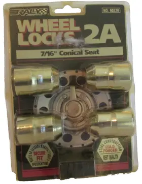 90320 Rally Wheel Locks 2a 7/16 Inch Conical Seat Cold Forged New