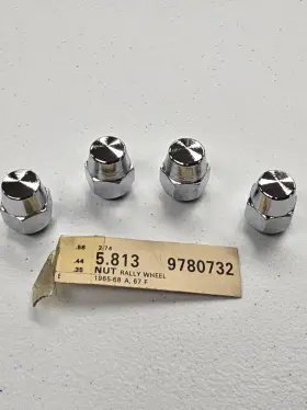 9780732 Rally Nos Pontiac 1 Wheel Lug Nuts Gto Firebird 1965 1966 1967 1968 Real Gm