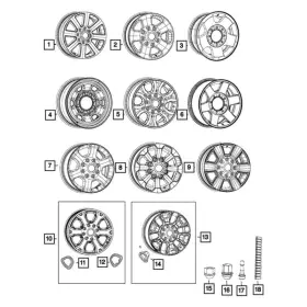 5xu423z7ac Ram Oe For 3500 2016-2018 Wheel