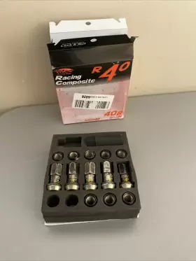 Scm435 Rays 582213308006 Project Kics R40 Lug Nuts Scm435- Black Incomplete 17 Total No Covers