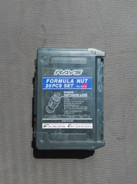Rays 7414000012000 In Stock/usa Formula Nut Set L45 Fn-ii - M12 X 1.5 Black 20 Lugs