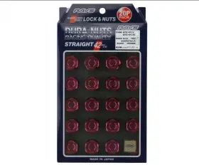 M12x1.5 Rays Rw41-rd Red Lug Dura Nuts Straight L32 32mm Wheel Wheels Lock 12x1.5