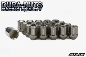 Wdura3212150g Rays Volk Raing Gram Lights Racing Straight L32 Dura Wheels Lock Lug Nuts 12x1.5 Rim Gun Metal H
