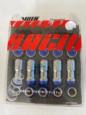 Wfn1215u Rays Volk Racing Formula 12x1.5 Lug Nuts Acorn Rim Closed End Blue