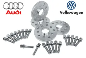 Rd-hcs-auvw30b1415-60-4 Rdcobra91 Complete Audi Volkswagen 30 Mm Hub Centric Aluminum Wheel Spacers Kit