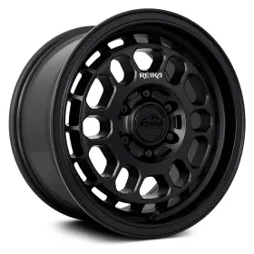 R35780355603 Reika Wheels R35v Rambler 2500 17x8 35 5x160 65.1 Black Rims Set Of 4