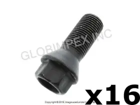 Hwb0010 Rein Automotive Bmw/mini 2006-2022 Lug Bolt - Black 14 X 1.25 Mm 16