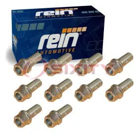 C215 Rein 19-8 10 Pc Front Wheel Lug Bolts For 1995-2011 Audi A6 2.8l 3.0l 3.2l V6 Yo