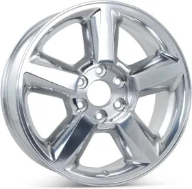 Aly05308u80n Replikaz 5-spoke Bright Polished 20x8.5 30 6x139.7 Wheel Single Rim