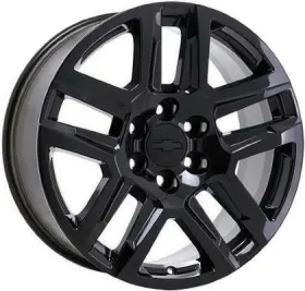 Aly05913u45n Replikaz For Chevy Silverado 1500 20-23 Alloy Factory Wheel Double 5-spoke Painted Black