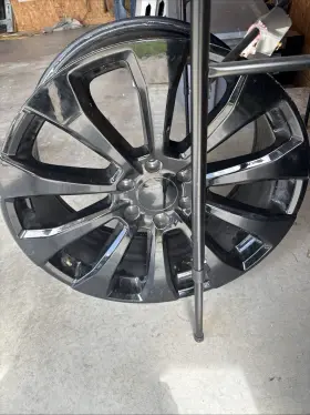 Aly14079u45n Replikaz For Chevy Silverado 1500 22-23 Alloy Factory Wheel 12 I-spoke Painted Black 22x9