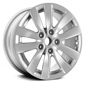 Aly74677u20n Replikaz For Kia Forte 14-16 5 V-spoke Painted Silver 16x6.5 Alloy Factory Wheel Replica