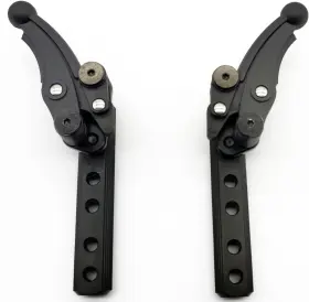 Reyjiumed 763297995625 Wheelchair Brake Composite Scissor Wheel Locks Compact Black