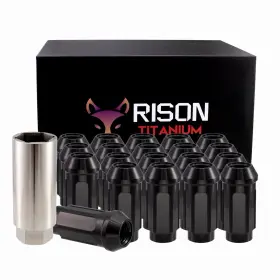 Us-yl-24a1803 Rison Titanium Lug Nuts M12 Open End Locking Anti-theft Wheel Nut 20pcs