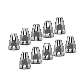 Roa-0111pfl-10b Roadmaster 10 Pack 33mm Chrome Thread On Lug Nut Covers With Flange Free Shipping