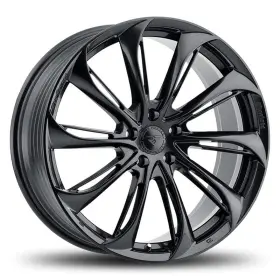 Ff25-2085514 Rock Forged 38cb Ff25 Wheels 20x8.5 38 5x114.3 73.1 Black Rims Set Of 4