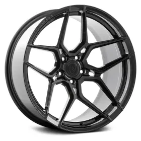 Rfx112095130gb45 Rohana Rfx11 Wheels 20x9 45 5x130 71.5 Black Rims Set Of 4