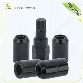 Scitoo131276001 Scitoo 4 Set Of Wheel Locking With 1 Tool M12x1.5 Black Fits Acura Honda Civic S2000