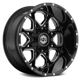 Sc10-1791261351397 Scorpion Wheels 12ml Sc10 17x9 12 6x139.7 106.1 Black Rims Set Of 4