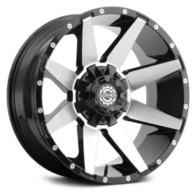 Sc31-200963539 Scorpion Wheels 12bm Sc31 20x9 12 6x139.7 106.1 Black Rims Set Of 4