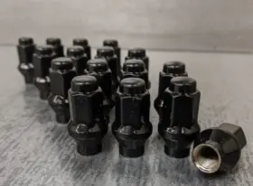 Alug14bx Sedona 54-94121 10x1.25 14mm Hex Conical Black Lug Nut Set Of 16