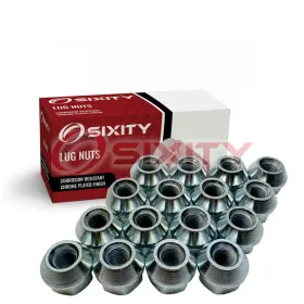 8-24tpi Sixity Sx037 3/8-24tpi 16 Pc Nickel Bulge Open Wheel Lug Nuts - .825 Inch Standard