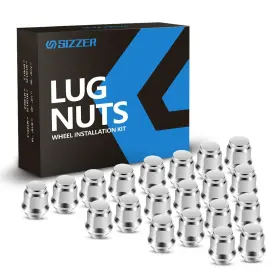 M12x1.5x1.25 Sizzer 155307 For 2006-19 20 Ford Fusion 2013-2017 Focus Chrome Lug Nuts