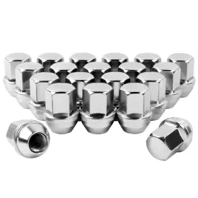 S-n036-20c-40 Skcoauto Set Of 20 14x1.5 Lug Nuts Chrome Compatible With Camaro Corvette Equinox Impa