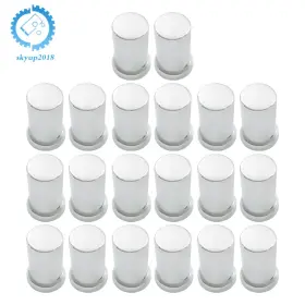 Su679934ku Skyup2018 20 Pcs 33mm Lug Nut Covers Push On Tube Style Chrome Top 3-3/8 Inch For Semi Truck