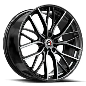 Sp-611783542bm Spec-1 Sp-61 Wheels 17x8 42 5x110 73.1 Black Rims Set Of 4