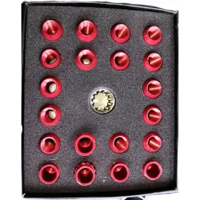Sdd-lnt7013125rd Speed Daddy J2 Engineering 7075 Aluminum M12x1.25 20pcs 50mm Open-end Lug Nuts Adapter Red