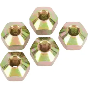 91003924-5 Speedway Motors Double Sided Steel Lug Nut 7/16 Rh Fine Thread Taper 5pc