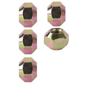 91003926-5 Speedway Motors Double Sided Steel Lug Nut 1/2 Rh Fine Thread Taper 5pc