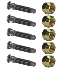 9101700 Speedway Motors Gn Press-in Wheel Studs And Single Taper Lug Nuts 5 Pack