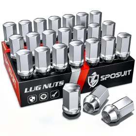 M14x1.5 Sposuit S-n0181 Lug Nuts Chrome Oem Factory Style 24 Pcs Chevy Silverado 1999-2024 1500