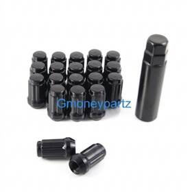 Stance Wlns12x1.25b-20 20 Black Spline Drive Tuner Lug Nuts 12x1.25 Fits Infiniti G35 G37 I30 I35 Coupe