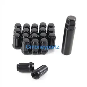 Wlns12x1.25b-20 Stance 20 Black Spline Drive Tuner Lug Nuts 12x1.25 Fits Infiniti G35 G37 I30 I35 Coupe