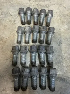20pc-14x1.5-28mm-cs-s Stancemagic 20pc 14x1.5 Lug Bolts Cone Conical Seat 28mm Shank Length 17mm Hex