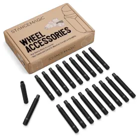 20xstudconv-14x1.5-47mm-bk Stancemagic 20pcs Wheel Stud Conversion Kit 14x1.5 To Extended 3 Inch Length Black