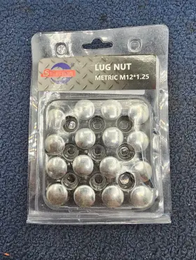 Ln0004 Steeleng Qty 16 M12 X 1.25 Metric Wheel Rim Chrome Lug Nut