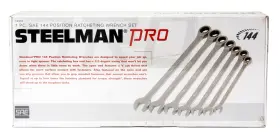 78982 Steelman Pro 7 Pcs Standard 144 Position Ratcheting Wrench Set Part Number