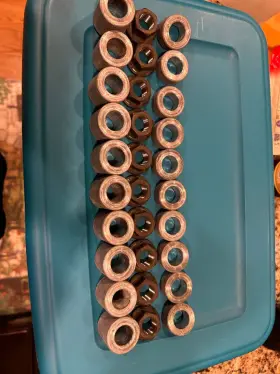 A1027d-k Strange Engineering 5/8 Inch Lug Nuts With Washers Used