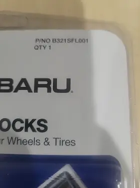 B321sfl001 Subaru New Wheel Locks -