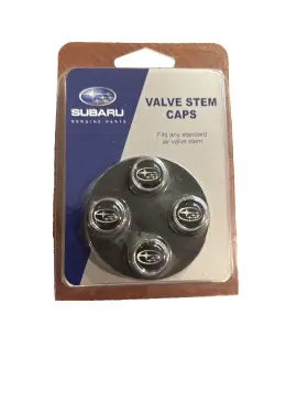 Psoa342l137 Subaru Soa342l137 Set Of 4 Valve Stem Caps Logo